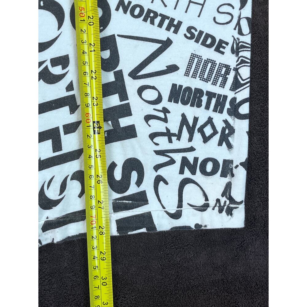 Vintage "North Side" All-Over Print Tee L - Picture 3 of 6